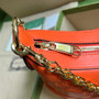 Gucci ‎739709 GG Matelassé small shoulder bag in orange leather - Default Title - View 7
