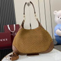 Gucci B medium shoulder bag, 834981 in brown GG suede
