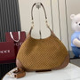 Gucci B medium shoulder bag, 834981 in brown GG suede