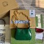 Gucci 699651 ‎Jackie 1961 mini shoulder bag Green patent leather - W19cm x H13cm x D3cm / Green - View 2