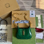 Gucci 699651 ‎Jackie 1961 mini shoulder bag Green patent leather