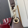 Gucci B large shoulder bag, 815924 in coffee GG suede