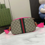 Gucci Ophidia small crossbody bag 752591 in pink leather - Default Title - View 3