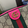 Gucci Ophidia small crossbody bag 752591 in pink leather