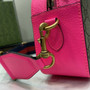 Gucci Ophidia small crossbody bag 752591 in pink leather
