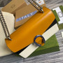 Gucci 400249 Dionysus small shoulder bag yellow white