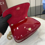 Gucci Blondie mini shoulder bag in red patent �?15711