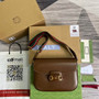 Gucci 700457 Horsebit 1955 shoulder bag Brown Leather - W31cm x H20cm x D7.5cm / Brown - View 2