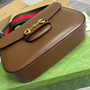 Gucci 700457 Horsebit 1955 shoulder bag Brown Leather - W31cm x H20cm x D7.5cm / Brown - View 6