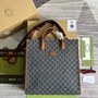 Gucci �?74155 Medium tote with Interlocking G Blue GG Supreme canvas