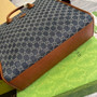 Gucci �?74155 Medium tote with Interlocking G Blue GG Supreme canvas