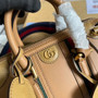 Gucci ‎Mini canvas top handle bag 715771 Light brown leather - W22cm x H15cm x D11cm / Light brown leather - View 5