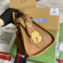 Gucci ‎Mini canvas top handle bag 715771 Light brown leather