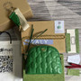 Gucci ‎�?02229 GG Matelassé leather small bag green