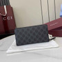 Gucci GG Emblem zip around wallet, 821207 in black fabric - Default Title - View 3