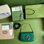 Gucci 699268 Blondie shoulder bag green leather - Default Title - View 9