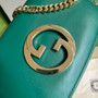 Gucci 699268 Blondie shoulder bag green leather