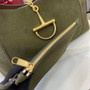 Gucci Softbit maxi shoulder bag, ‎837466 in green suede