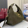 Gucci Softbit maxi shoulder bag, �?37466 in green suede
