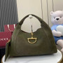 Gucci Softbit maxi shoulder bag, �?37466 in green suede