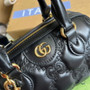 Gucci �?02251 GG Matelassé leather mini bag Black