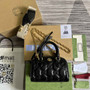 Gucci �?02251 GG Matelassé leather mini bag Black
