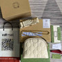 Gucci ‎‎702229 GG Matelassé leather small bag beige - Default Title - View 3