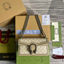 Gucci 499623 Dionysus GG small shoulder bag Beige and white GG Supreme - Default Title - View 2