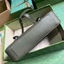 Gucci Jumbo GG medium messenger bag 760234 in green leather - Default Title - View 4