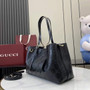 Gucci GG Emblem medium tote bag 815214 in Black GG leather