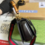 Gucci 675797 Bamboo1947 small top handle bag Black
