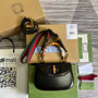 Gucci 675797 Bamboo1947 small top handle bag Black