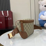 Gucci GG Emblem medium belt bag 821162 in beige fabric