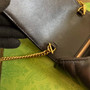 Gucci 672251 GG Marmont matelassé mini bag black leather - 3.9"W x 7.9"H x 1.4"D / Black - View 8