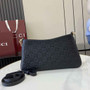 Gucci GG Emblem medium shoulder bag 815277 in black GG leather - Default Title - View 3
