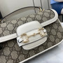 Gucci Horsebit 1955 Soft small top handle bag 815206 in beige gg