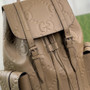 Gucci Jumbo GG backpack 625770 in Khaki leather - Default Title - View 6