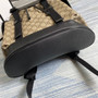 Gucci  �?95563 GG Black backpack Black brown soft GG Supreme