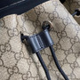 Gucci  �?95563 GG Black backpack Black brown soft GG Supreme