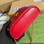 Gucci ‎‎699515 GG Marmont mini top handle bag Red leather - W16cm x H10.5cm x D5cm / Red - View 6