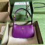 Gucci 739076 Aphrodite mini shoulder bag in purple leather - Default Title - View 1