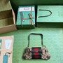 Gucci Horsebit Chain small shoulder bag �?64339 Beige Original GG canvas