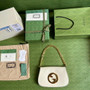 Gucci 699268 Blondie shoulder bag beige leather - Default Title - View 9