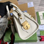 Gucci 715771 Mini canvas top handle bag White leather - W22cm x H15cm x D11cm / White leather - View 4