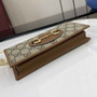 Gucci Horsebit 1955 wallet on chain, 621892 in tan leather