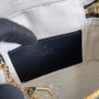 Gucci �?23770 GG Matelassé top handle mini bag Black leather