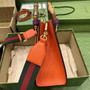 Gucci 702721 Diana Small Tote Bag Orange Leather