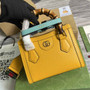 Gucci 702732 Diana mini tote bag Yellow leather