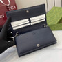Gucci Horsebit 1955 wallet on chain, 621892 in GG navy blue Supreme