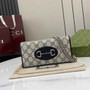 Gucci Horsebit 1955 wallet on chain, 621892 in GG navy blue Supreme